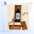 Antique imitation eco-friendly natural or colored screen printing wooden boxes for wine bottles